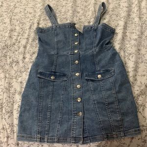 H&M Dress- Jean button up